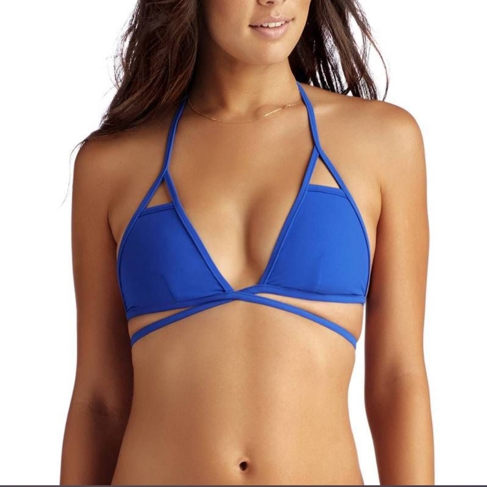 Vitamin A Serra Keyhole Wrap Bikini Top